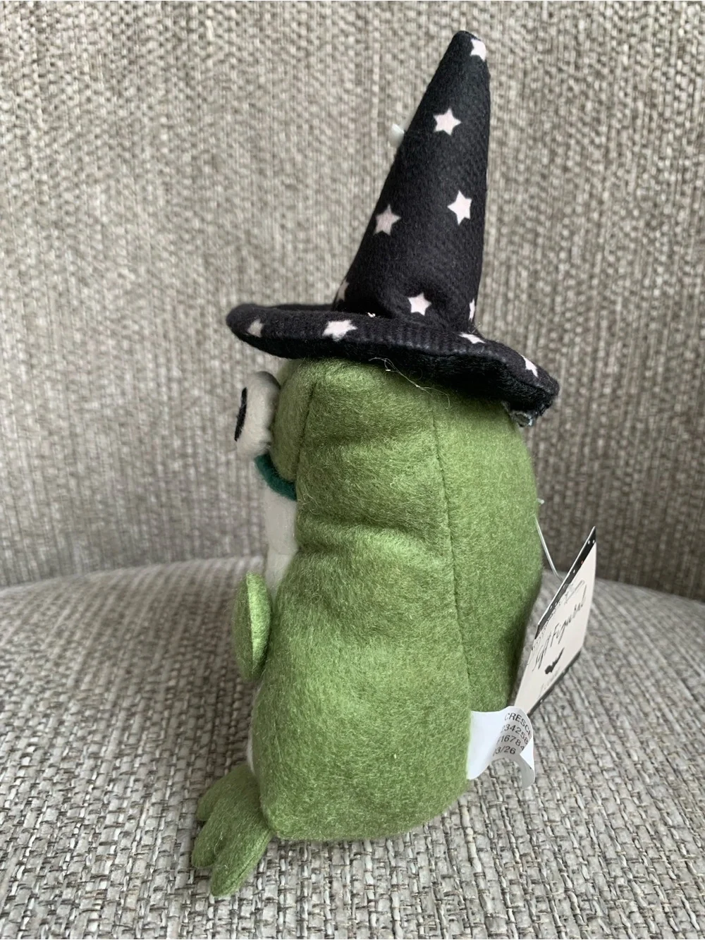 Green Frog Wizard Soft Plush Halloween NWT Seasonal Decor